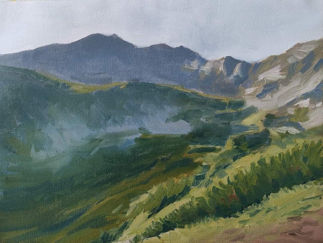 Údolí,studie